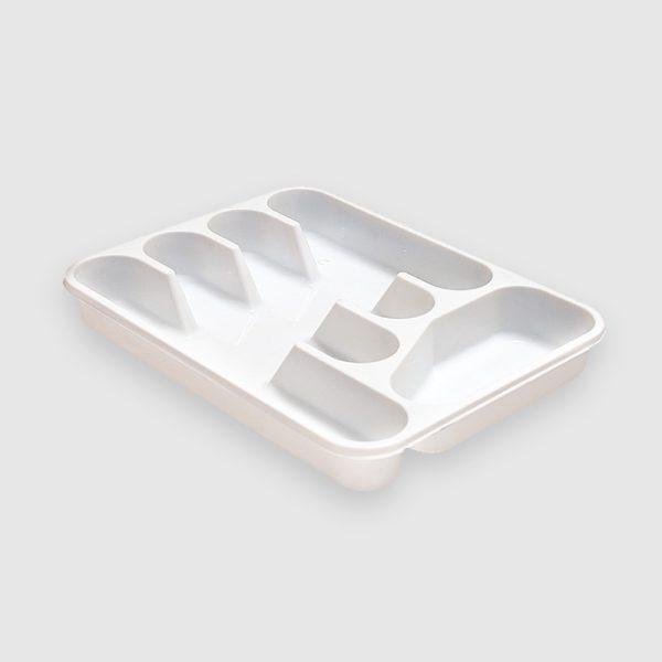 Cubiertero Rectangular Grande 5 Divisiones