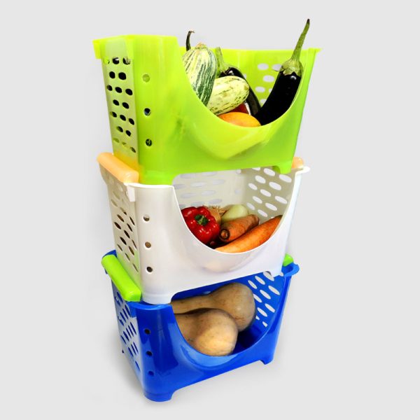 Canasto Apilable Con Trabas