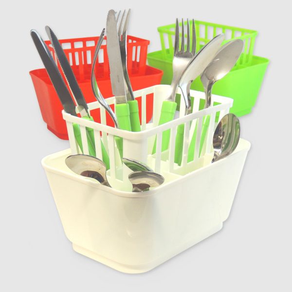 Escurridor Cuadrado De Cubiertos Doble