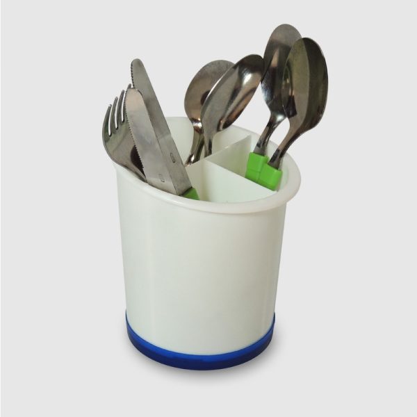 Escurridor De Cubiertos Redondo 3 Cavidades Con Base