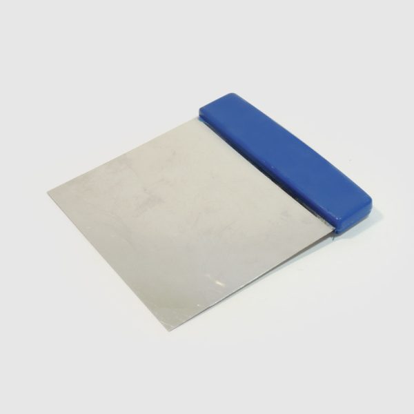 Espatula Acero Inox. Cuadrada C/Mango Plast.12X12