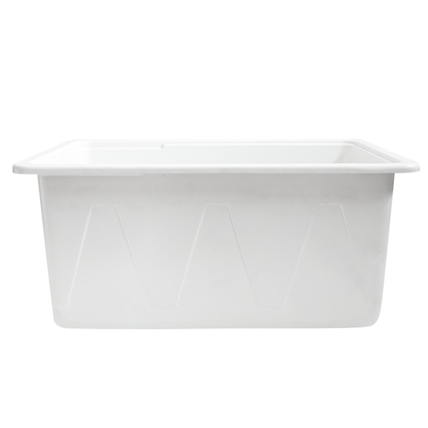 Batea Sup Gde  Rect. 70 Lts Blanca Termoformado