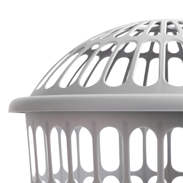 Canasto Calado Para Ropa Alto Con Tapa