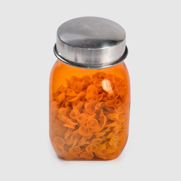 Tarro Cocina c/Tapa Aluminio 4 lados cuadrado 3kg