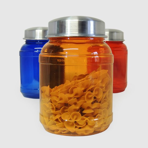 Tarro Cocina c/Tapa Aluminio 4 lados cuadrado 3kg Bajo