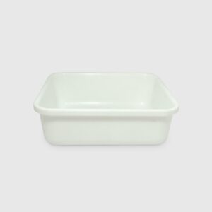 Batea Rectangular Blanca Mini 2 Lts