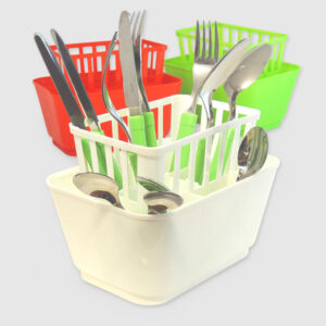 Escurridor Cuadrado De Cubiertos Doble