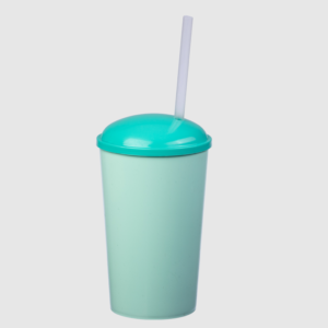 Vaso Cine Con Tapa Y Bombilla 600 Cc