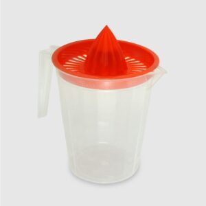 Jarrita Redonda Medidora Frutal Con Exprimidor 1 Lt