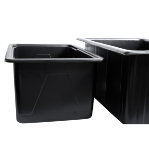 Batea Sup Gde  Rect. 80 Lts Negra Termoformado