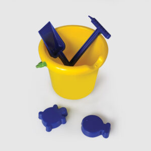 Balde C/Pala Rastrillo Y Dos Moldes